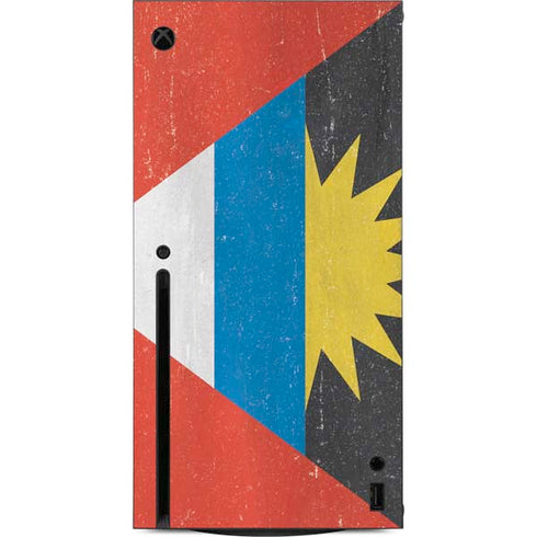 Antigua and Barbuda Flag Distressed Xbox Series X Console Skin